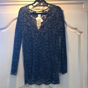 VS NWT Navy Swimsuit coverup
